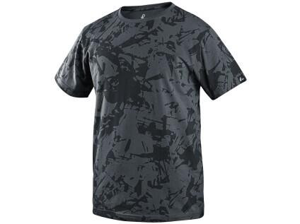 Tričko CXS MERLIN, krátký rukáv, tmavě šedé