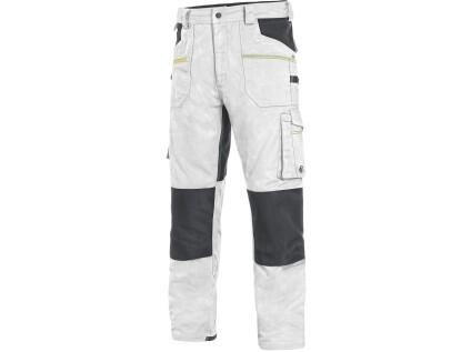 Kalhoty CXS STRETCH, pánské, bílo - šedé