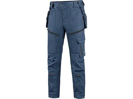 Kalhoty CXS LEONIS, pánské, modré s černými doplňky