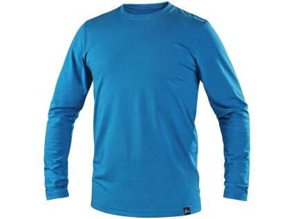 Tričko CXS SIMON, dlouhý rukáv, azurově modré