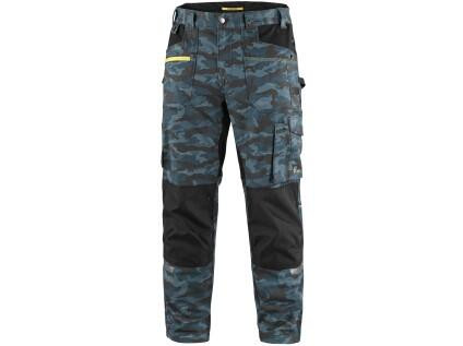 Kalhoty CXS STRETCH, pánské, maskáčovo-modré