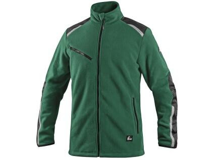 Bunda CXS 4ENVI SOLIS, pánská, fleecová, zeleno-černá