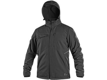 Bunda CXS STRETCH, pánská, softshell, černá