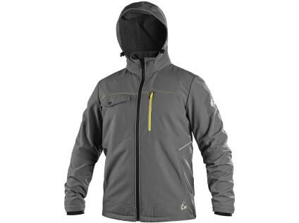 Bunda CXS STRETCH, pánská, softshell, šedá