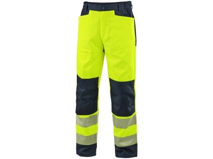 Kalhoty CXS HALIFAX, pánské, výstražné se síťovinou, žluto-modré