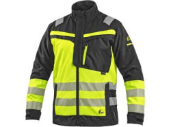 Bl�za CXS NAOS HV, p�nsk�, �ern�-�lut� Hi-Vis, reflexn� pruhy