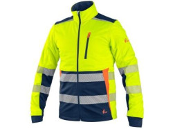 Bunda CXS BENSON, v�stra�n�, softshell, p�nsk�, �luto-modr�