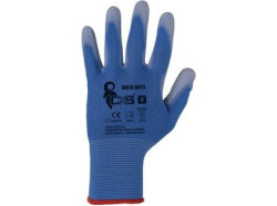 Rukavice CXS BRITA DOTS, men v PU a PVC terky