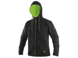 Mikina CXS HARRISON, pnsk, erno-zelen