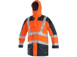 Bunda CXS LONDON, v�stra�n�, 5 V 1, p�nsk�, oran�ovo-modr�