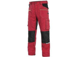 Kalhoty CXS STRETCH, p�nsk�, �erveno - �ern�