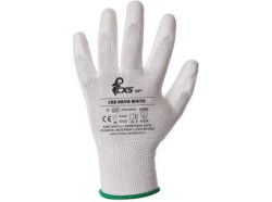 Rukavice CXS BRITA WHITE, m��en� v polyuretanu