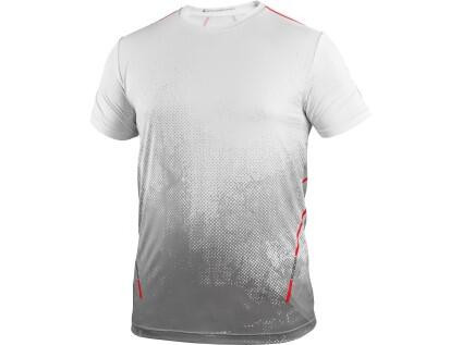 Tričko CXS SPORTY FLOW, krátký rukáv, bílé