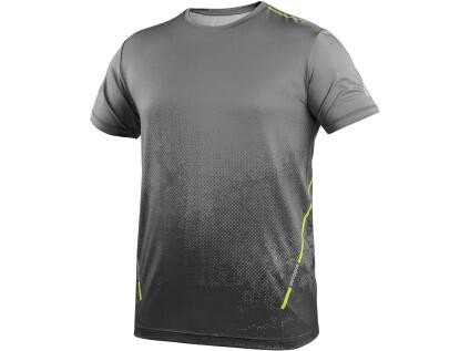 Tričko CXS SPORTY FLOW, krátký rukáv, šedé